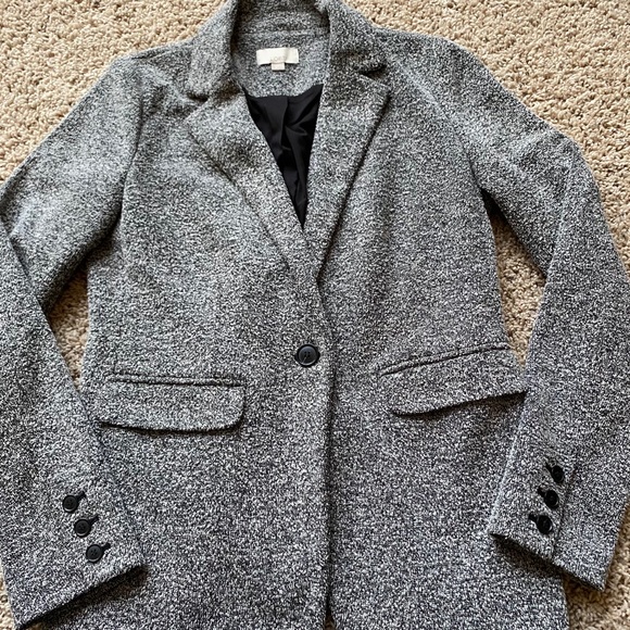LOFT marled gray blazer - Picture 3 of 5